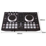 2 channel audio controller computer dj disc machine EQ balance music control 8 sound driver mixes microphone headset connection