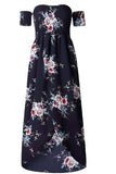NEDEINS 2020 Women Sexy floral Dress Summer Split  Maxi Beach Sundress Off Backless Dress Boho Long Dresses Vestidos Femme