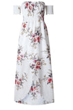 NEDEINS 2020 Women Sexy floral Dress Summer Split  Maxi Beach Sundress Off Backless Dress Boho Long Dresses Vestidos Femme